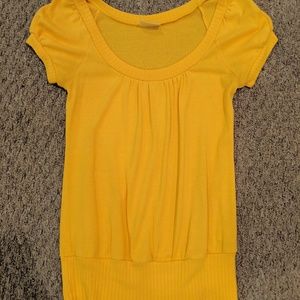 Dressy golden yellow shirt